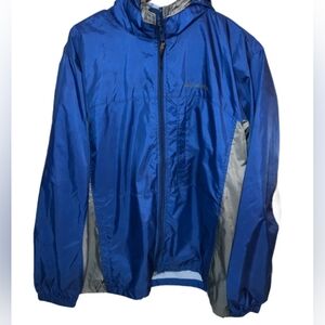Columbia Full Zip Windbreaker Packable Hidden Hood Size XXL Used MSRP $54.95